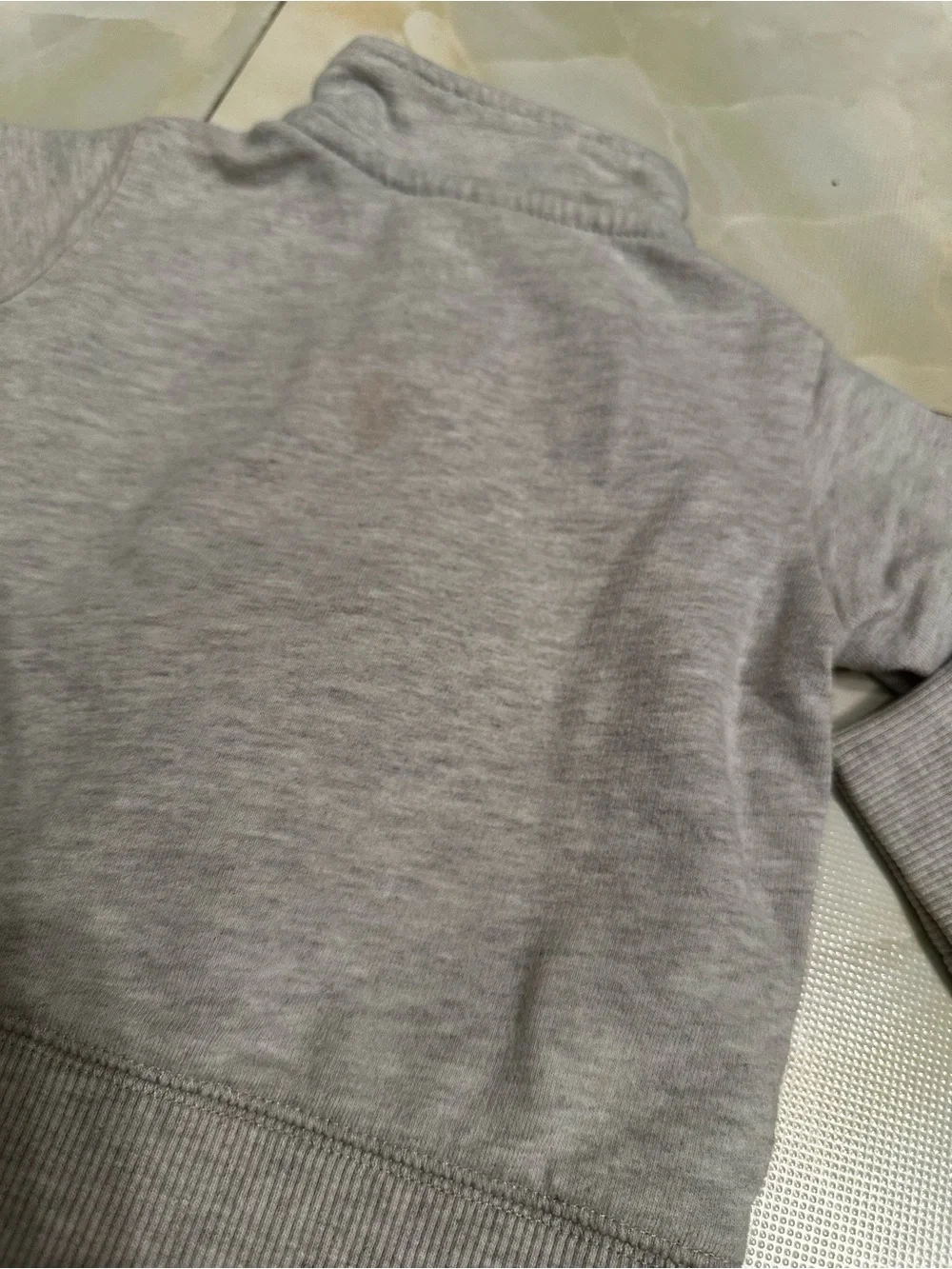 Cruise Captain Zip-Up Sweater Jacket Light Grey size 9 Months Cotton Carter’s